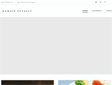 Tablet Screenshot of damienvetault.com